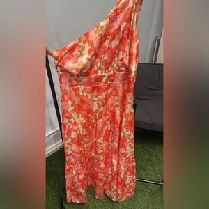 Floral One-Shoulder Maxi Dress